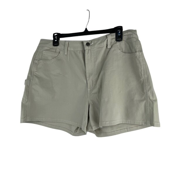 Dickies NWT Womens Work Utility Shorts Beige Size 26 Cotton Blend Comfort - Picture 7 of 9